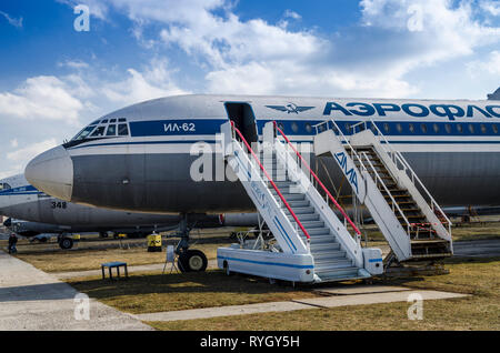 Kiev, Ucraina, 7 marzo 2019 - National Aviation Museum di Ucraina Foto Stock