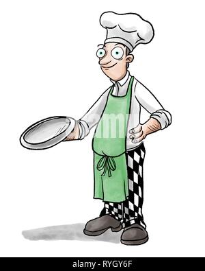 Illustrazione dello Chef Foto Stock