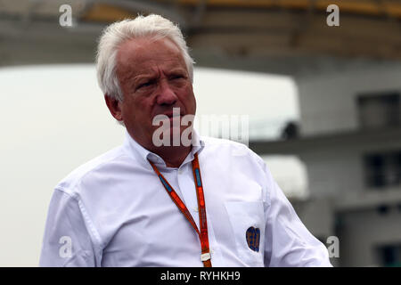 FILE PICS Charlie Whiting F1 direttore di gara è morto oggi, Melbourne,... FILE PICS Charlie Whiting F1 direttore di gara è morto il 14 marzo 2019. Sepang, Malesia. 29Sep, 2016. © Foto4/LaPresse 29/09/2016 Sepang, Malesia Sport Gran premio di Formula Uno in Malesia 2016 nel pic: Charlie Whiting (GBR), direttore di gara e delegato sicurezza Credito: LaPresse/Alamy Live News Foto Stock