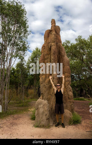 Termite Mound nel Parco Nazionale di Litchfield, Territorio del Nord Foto Stock