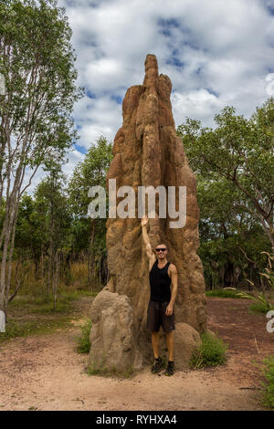 Termite Mound nel Parco Nazionale di Litchfield, Territorio del Nord Foto Stock