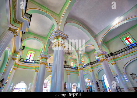 Puerto Vallarta, Messico-20 Aprile 2018: punto di riferimento di Puerto Vallarta in chiesa parrocchiale di Nostra Signora di Guadalupe Foto Stock