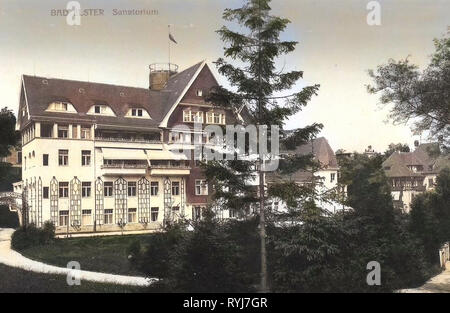 Edifici termali in Sassonia, 1909, Vogtlandkreis, Bad Elster, sanatorio, Germania Foto Stock