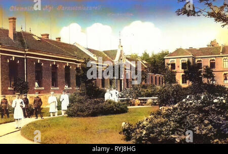 Padiglioni in Sassonia, ospedali militari in Germania, Chemnitz, 1909, Garnisonslazarett, Westpavillon Foto Stock