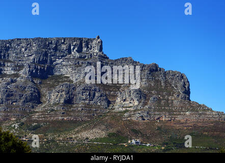 La funivia che conduce fino alla Table Mountain a Cape Town. Foto Stock