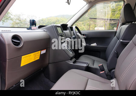 Hong Kong Cina Feb 15, 2019 : Toyota Hong Kong Taxi 2019 Interior Feb 15 2019 a Hong Kong. Foto Stock