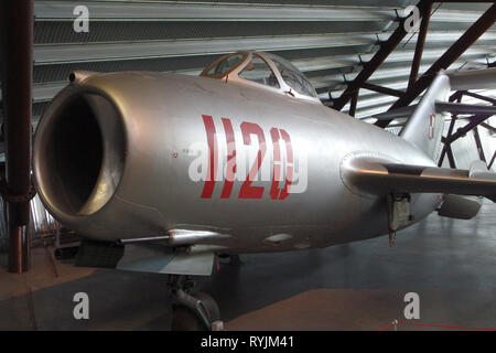 Mikoyan Gurevich MiG-15 Bis sovietica jet da combattimento aereo Foto Stock