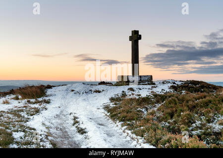 Un inverno sunrise a Ana Cross vicino a Rosedale Foto Stock