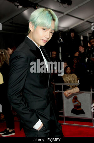 61 Annual Grammy Awards 2019 gli arrivi presso lo Staples Center di Los Angeles, California. Dotato di: v dove: Los Angeles, California, Stati Uniti quando: 10 Feb 2019 Credit: Adriana M. Barraza/WENN.com Foto Stock