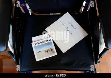 La Visitazione monastero. Casa di riposo. Sedia a rotelle. La Francia. Foto Stock