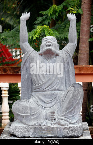 Truc Lam Phuong Nam tempio buddista. Panthaka statua. Can Tho. Il Vietnam. Foto Stock