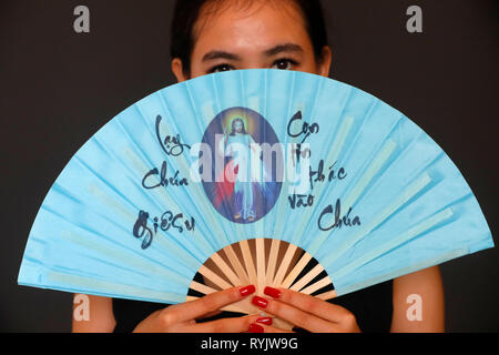 Gamma di Gesù e la misericordia divina, ho fiducia in voi. Il Vietnam. Foto Stock