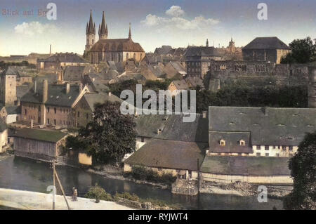 Edifici di Cheb, Chiesa di San Nicola (Cheb), Ohře in Cheb, 1911, Regione di Karlovy Vary, Eger, Repubblica Ceca Foto Stock