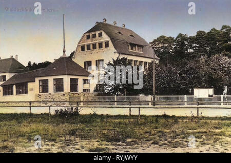 Edifici di Dresda, ristoranti a Dresda, 1911, Dresda, in direzione di Hellerau;, Waldschänke, Germania Foto Stock