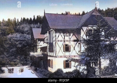 Edifici in Levoča 1911 Prešov Regione, Löcse, Löcsefüred Foto Stock