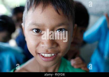 La minoranza etnica bambino. Dalat. Il Vietnam. Foto Stock