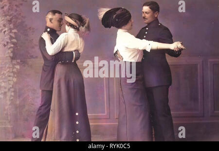 Danza della Germania, 2. Königlich Sächsisches Pionier-Bataillon Nr. 22, 1913, Meißen, pioniere Tanz Foto Stock