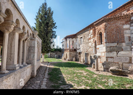 Monastero della città antica di Apollonia, Albania Foto Stock