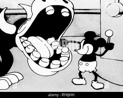 MOUSE,MUCCA, Steamboat Willie, 1928 Foto Stock