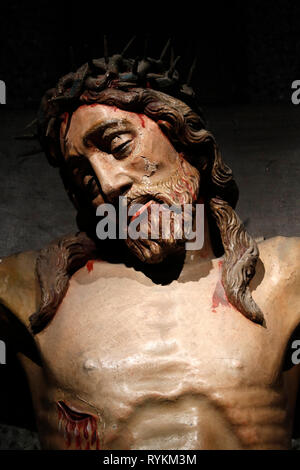 La Visitazione monastero. Crocifisso. Gesù sulla croce. Xv secolo. Marclaz. La Francia. Foto Stock