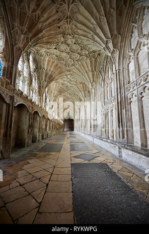 La cattedrale di Gloucester, location del film di Harry Potter. Foto Stock