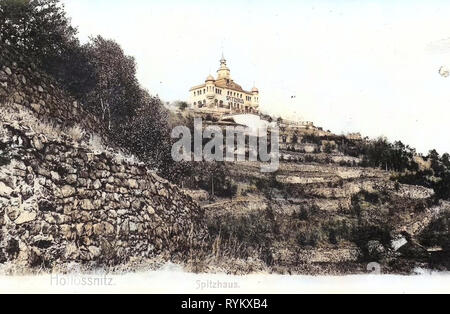 Spitzhaus, 1902, Landkreis Meißen, Oberlößnitz, Germania Foto Stock