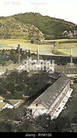 Gradierwerk Bad Sulza, Bad Sulza, 1906 Turingia, Salinenwerke Foto Stock