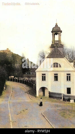 Altfriedstein, Friedensburg (Radebeul) 1903, Landkreis Meißen, Niederlößnitz, Germania Foto Stock