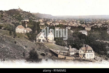 Friedensburg (Radebeul), Altfriedstein 1903, Landkreis Meißen, Niederlößnitz, Lößnitz, Germania Foto Stock