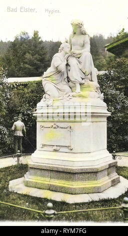 Statua di Hygieia a Bad Elster 1903, Vogtlandkreis, Bad Elster, Hygiea, Germania Foto Stock