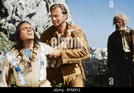 BRICE,BARKER,WOLTER, WINNETOU: L'ultimo colpo: WINNETOU - 3. TEIL, 1965 Foto Stock