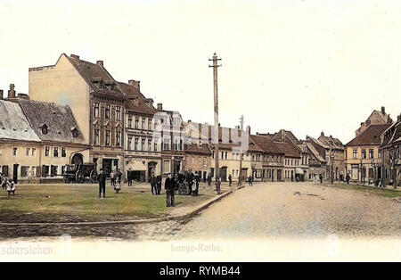 Edifici in Aschersleben, Leiterwagen, 1905, Sassonia-Anhalt, Aschersleben, Lange Reihe, Germania Foto Stock