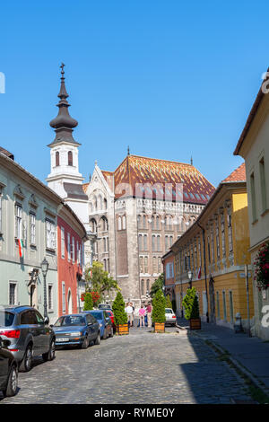 Archivio nazionale di Ungheria nel quartiere del Castello - Budapest Foto Stock
