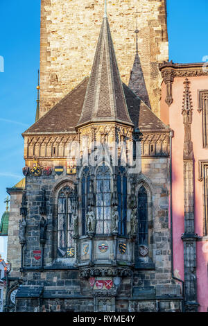 Municipio cappella in piazza della Città Vecchia - Praga Foto Stock