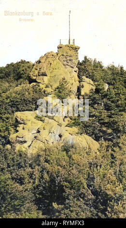 Großvaterfelsen, 1907, Sassonia-Anhalt, Blankenburg, Großvater, Germania Foto Stock