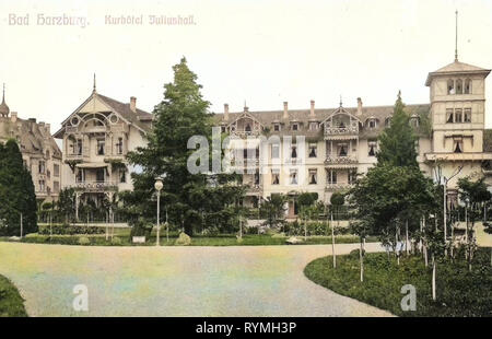 Alberghi a Bad Harzburg, edifici termali in Germania, 1908, Bassa Sassonia, Bad Harzburg, Kurhotel Juliushall Foto Stock