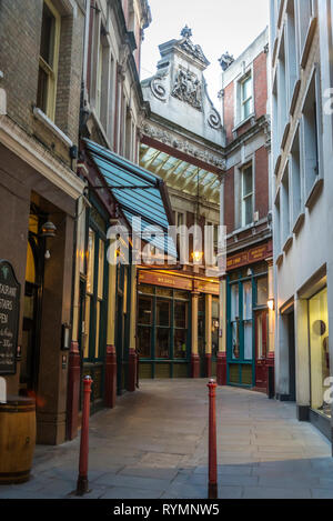 Mercato Leadenhall, uno dei più antichi mercati di Londra City of London, England, Regno Unito Foto Stock