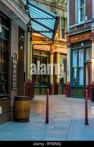 Mercato Leadenhall, uno dei più antichi mercati di Londra City of London, England, Regno Unito Foto Stock