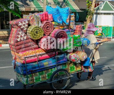 Spostamento agente di vendita, Bangkok, Thailandia Foto Stock