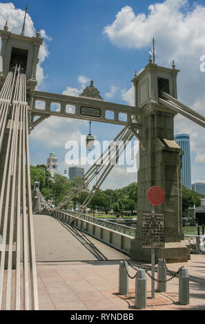 Anderson Bridge, Singapore Foto Stock