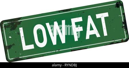 A basso contenuto di grassi sporco metallo arrugginito icona segno di piastra Illustrazione Vettoriale