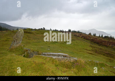 Tombe dei Giganti a piedi Largymore Merlano Bay Foto Stock