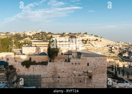 Israele, Gerusalemme - 31 Gennaio 2019: Moschea di Al-Aqsa Foto Stock