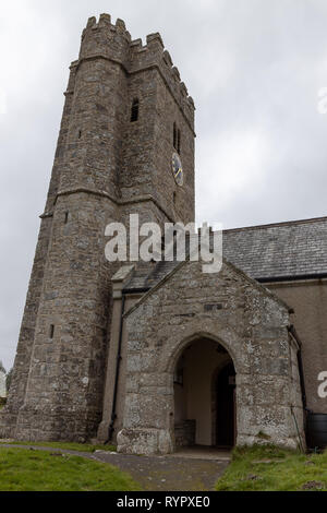 San Pietro Chiesa Parrocchiale, Buckland in moro Foto Stock