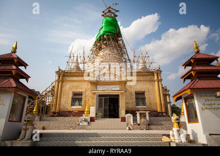 Aung Chan Tha Zedi tempio, Kalaw, Myanmar Foto Stock