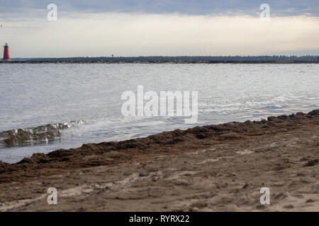 Est Manistique frangionde faro Foto Stock