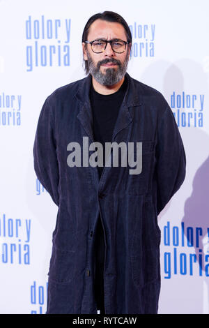 Madrid, Spanien. 13 Mar, 2019. Juanjo Oliva presso la premiere del film 'Dolor y gloria/dolore & Gloria' presso il Cine Capitol. Madrid, 13.03.2019 | Utilizzo di credito in tutto il mondo: dpa/Alamy Live News Foto Stock