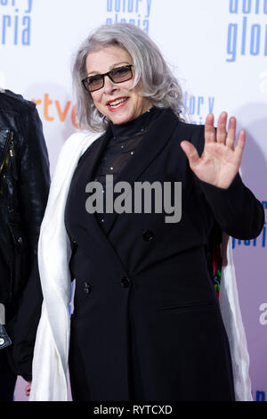 Madrid, Spanien. 13 Mar, 2019. Kiti Manver presso la premiere del film 'Dolor y gloria/dolore & Gloria' presso il Cine Capitol. Madrid, 13.03.2019 | Utilizzo di credito in tutto il mondo: dpa/Alamy Live News Foto Stock