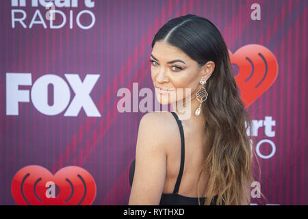 Los Angeles, California, USA. Xiv Mar, 2019. JESSICA SZOHR arriva sul tappeto rosso al teatro di Microsoft. Credito: Erick Madrid/ZUMA filo/Alamy Live News Foto Stock