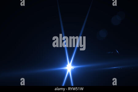 Abstract di illuminazione digital lens flare in sfondo scuro.La natura di illuminazione flare digitale.facile per aggiungere una sovrapposizione o la retina del filtro sulla foto Foto Stock